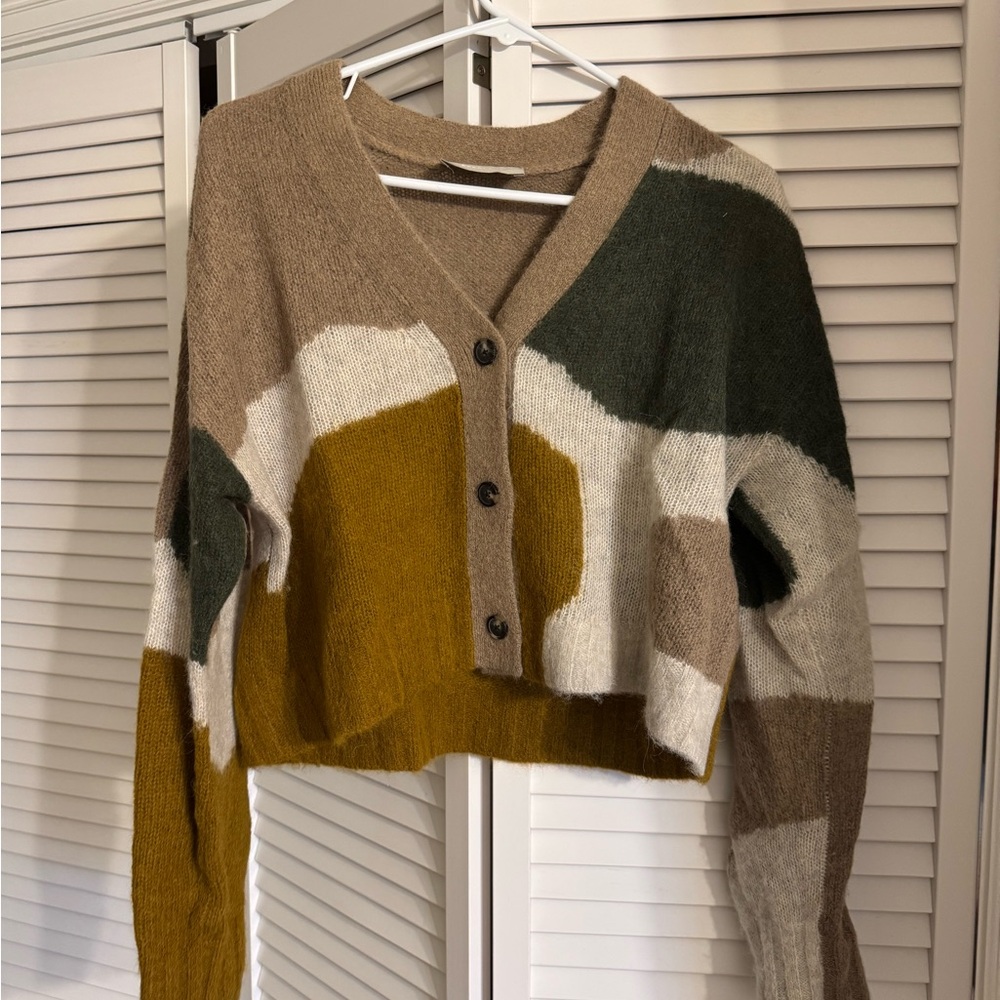 Everlane Multicolor Button-Up Cardigan Sweater